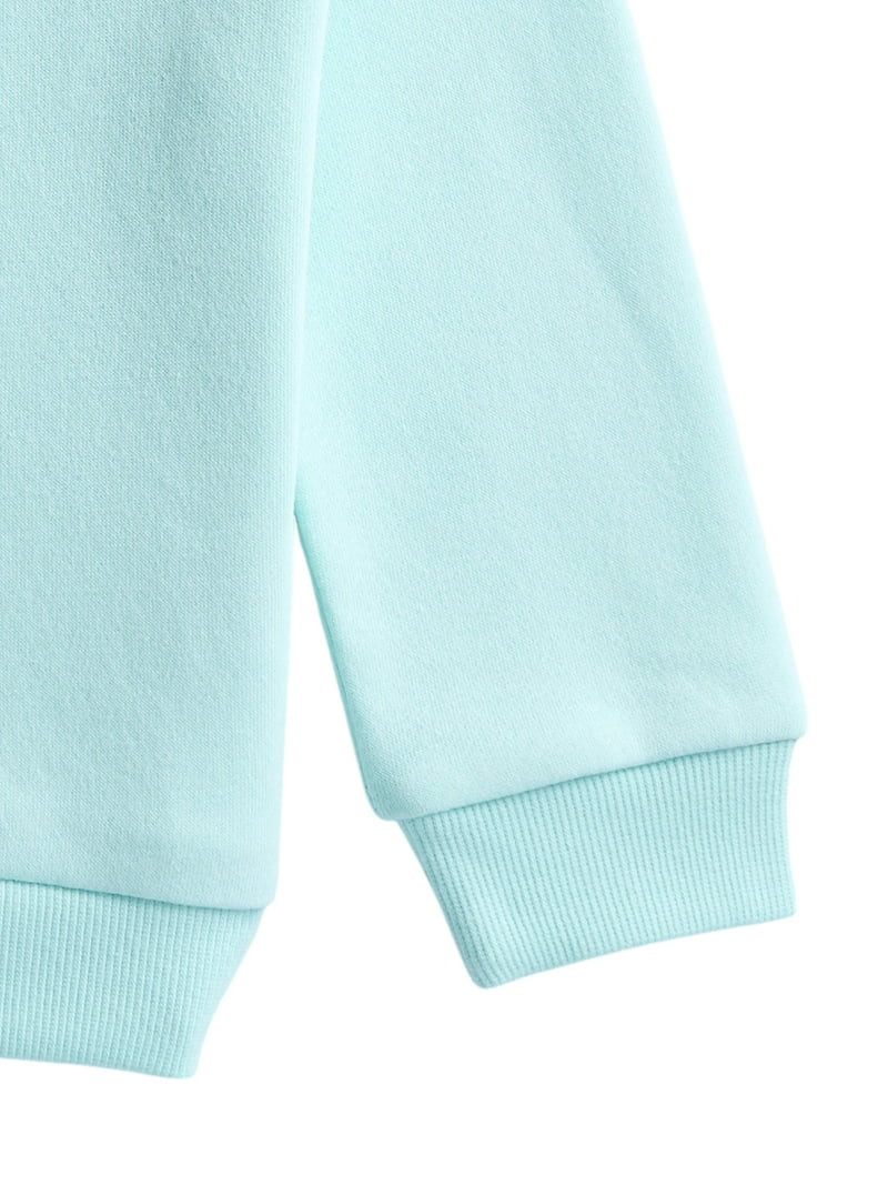 Wonder Nation Toddler Girls Fleece Sweatshirt with Long Sleeves, Sizes 2T-5T | Walmart (US)