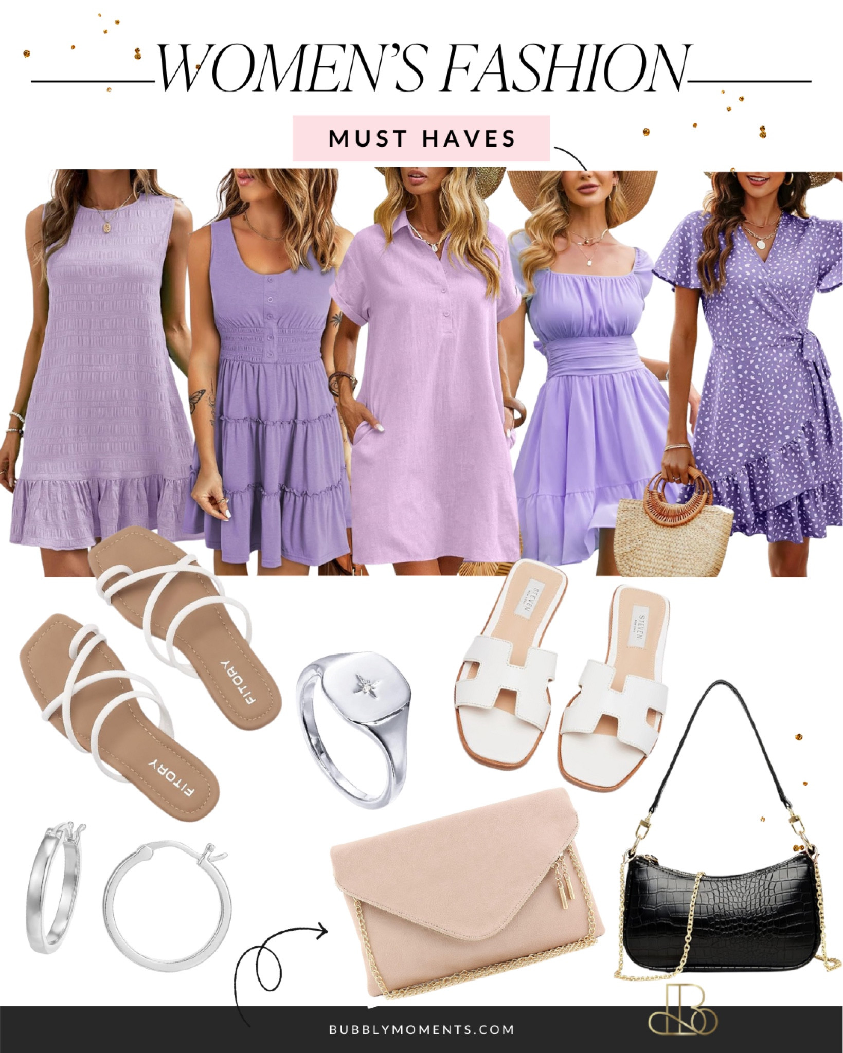 Elevate your look with our irresistible women's fashion essentials! Whether it's a glamorous dress, statement heels, trendy bags, or dazzling jewelry, we've got you covered for every occasion. 💃✨ #FashionForward #StyleGoals #DressUp #ShoeGame #BagLover #JewelryTrends #FashionAddict

#LTKU #LTKstyletip #LTKparties