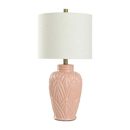 Collective Design By Stylecraft Terracotta Blush Ceramic Table Lamp, One Size, Pink | JCPenney