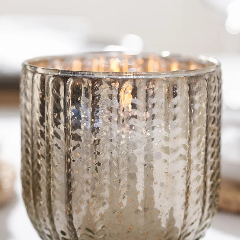 Textured Mercury Candle Holder | The White Company (UK)