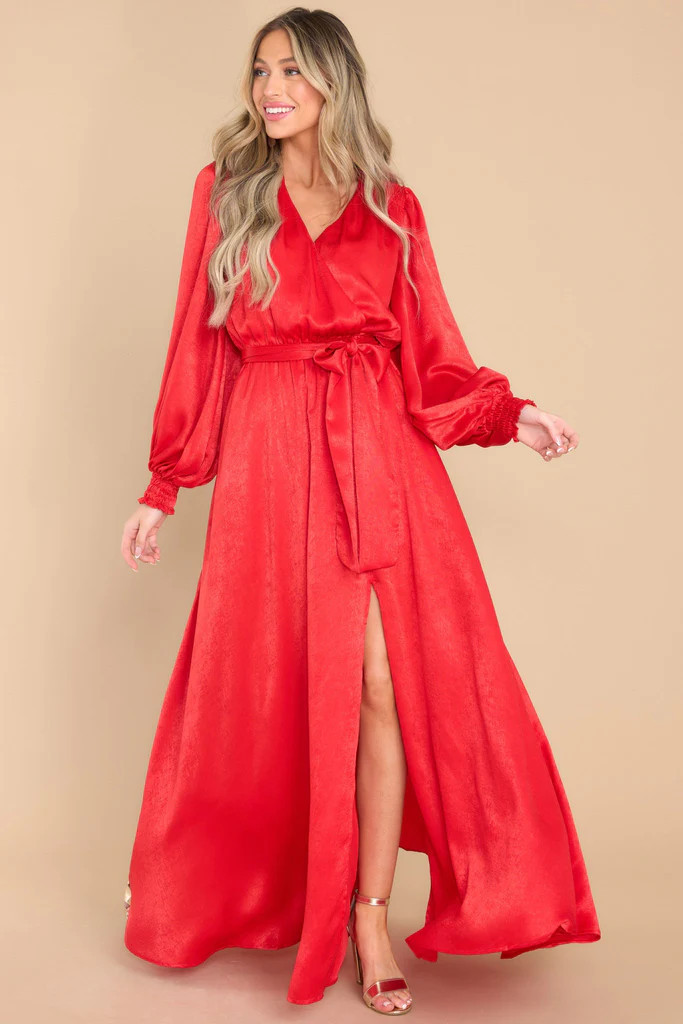 Settle The Score Red Maxi Dress | Red Dress 