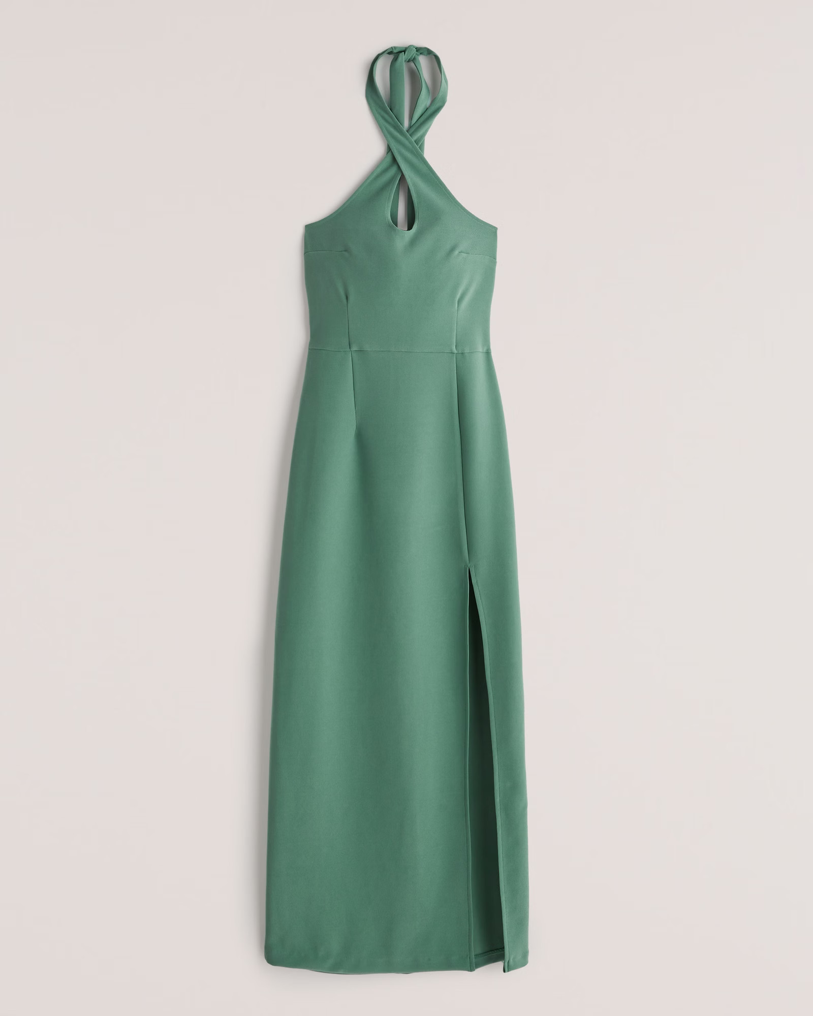 Women's Keyhole Halter Maxi Dress | Women's Dresses & Jumpsuits | Abercrombie.com | Abercrombie & Fitch (US)