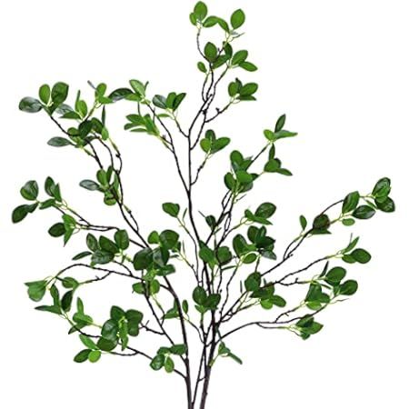 Artificial Plant 43.3 Inch Green Branches Leaf Shop Garden Office Home Decoration (6 pcs) | Amazon (US)