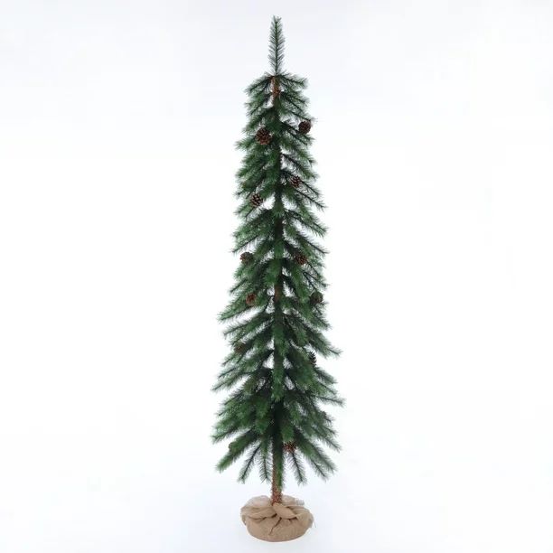 Holiday Time 7-Foot Artificial Christmas Parsons Pine, with Burlap Base - Walmart.com | Walmart (US)