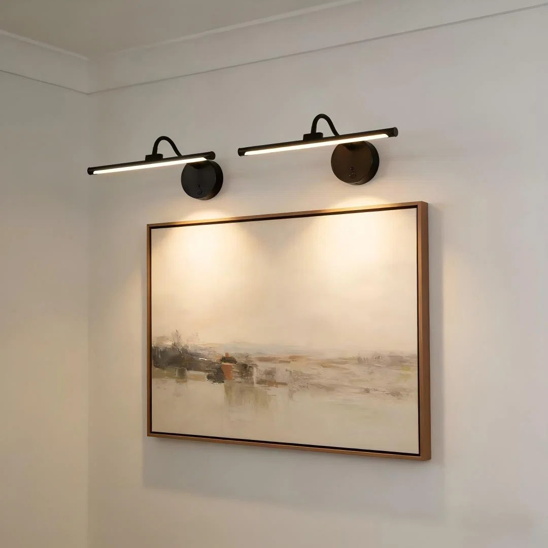 12.6" Dimmable Battery Operated LED Picture Light with 3 Color Temperatures (3000K/4000K/5500K) (... | Wayfair North America