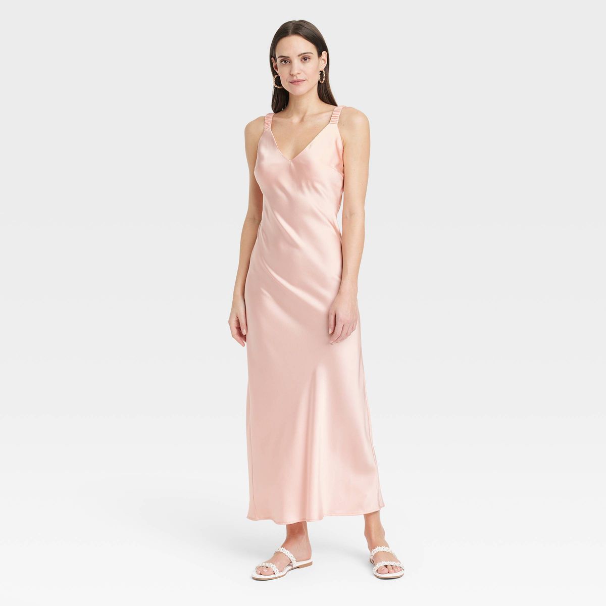 Women's Midi Perfect Slip Dress - A New Day™ Pink M | Target