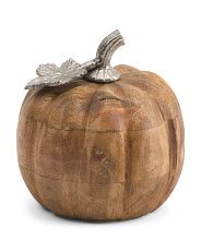 5in Pumpkin With Metal Steam | TJ Maxx