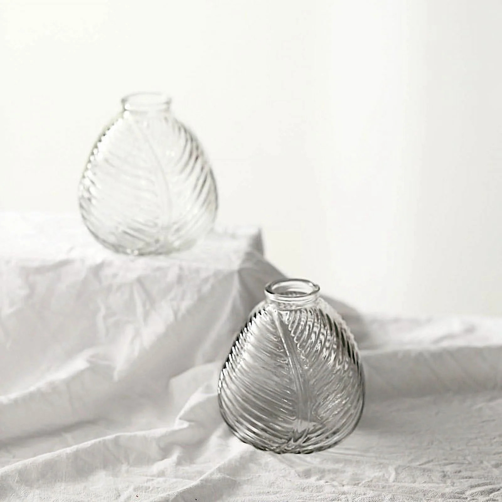 BalsaCircle 4 Clear 5" Round Egg Shaped Glass Flower Vases Table Centerpieces Wedding Party Decor... | Walmart (US)