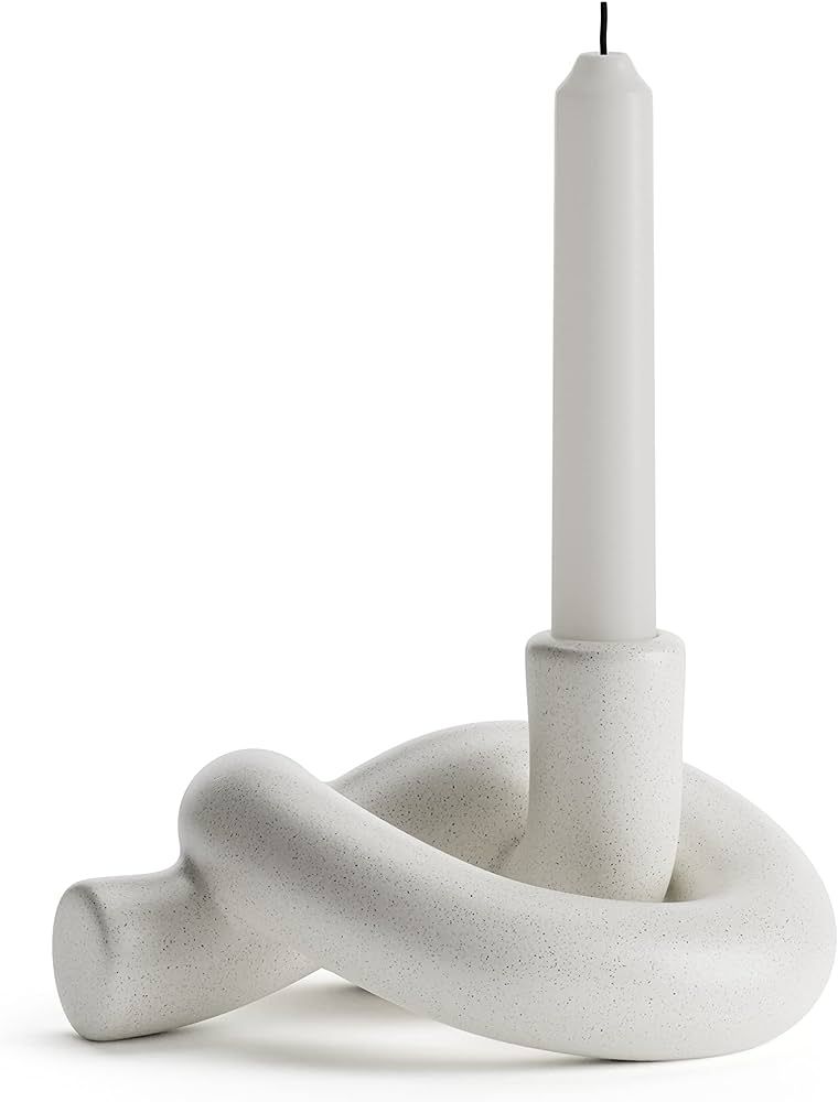 Studio Blanc Knotted Candle Holder | 9/10 Inch Base Width Candle Stick Tall Candle Holder, Candle... | Amazon (US)