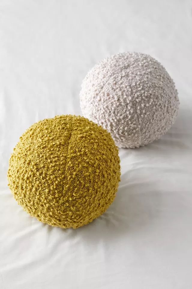 Olsen Boucle Ball Throw Pillow | Urban Outfitters (US and RoW)