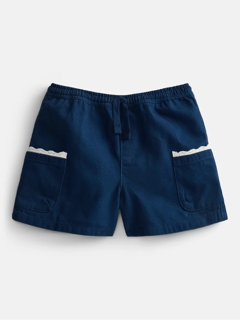 Wonder Nation Little Girls Pull On Shorts, Sizes 4-10 | Walmart (US)