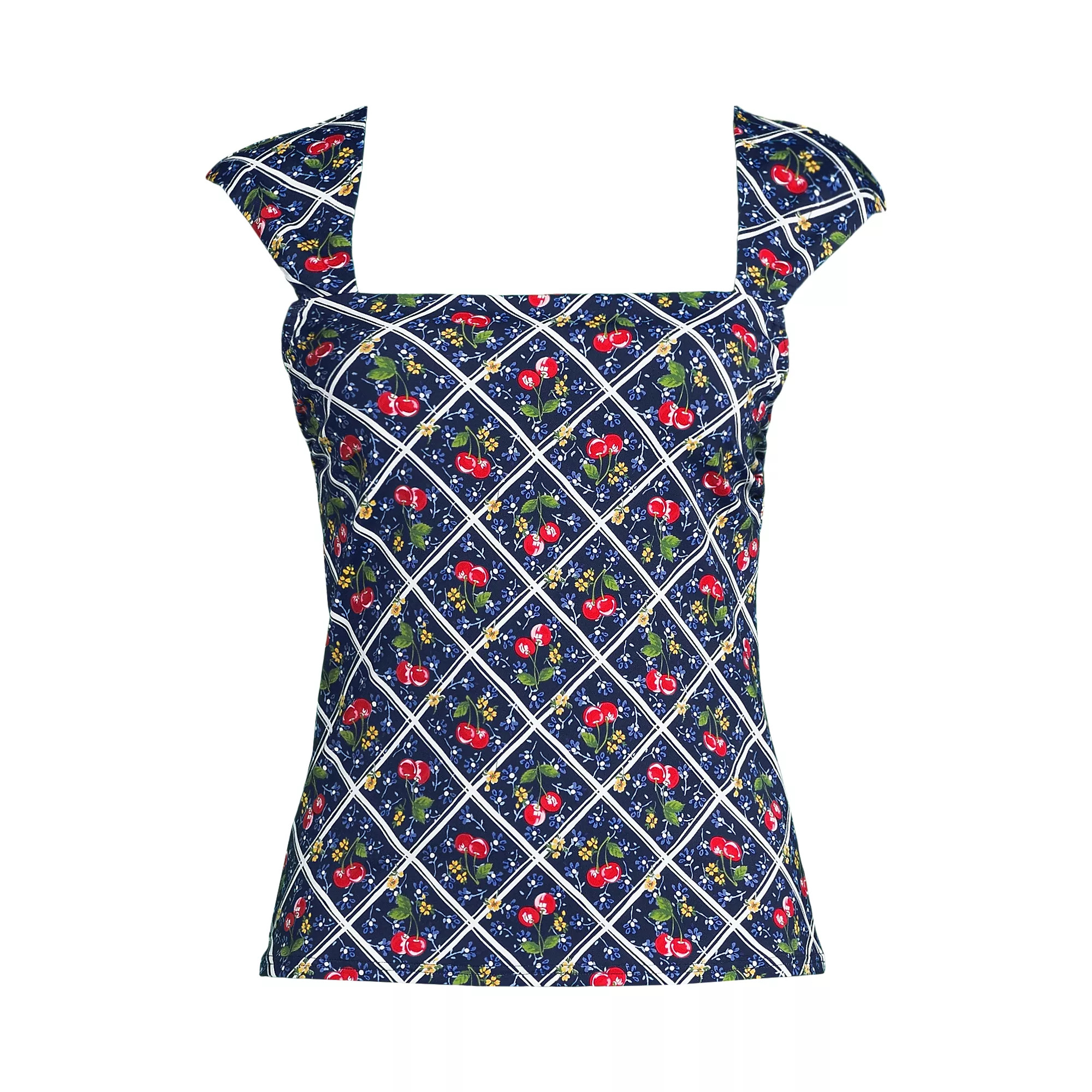 Women's Square Neck Underwire Tankini Top | Lands' End (US)