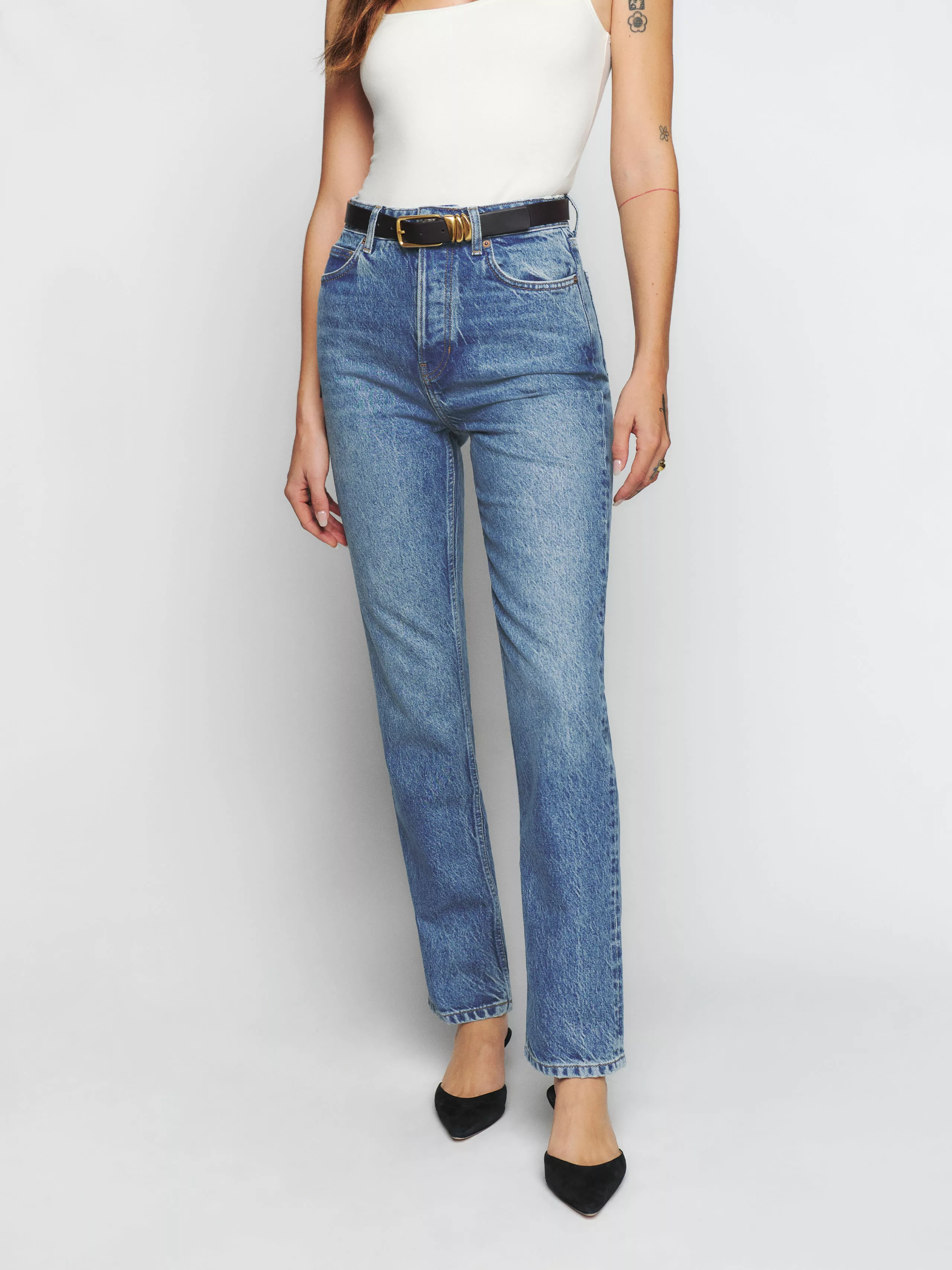 Cynthia High Rise Straight Jeans curated on LTK