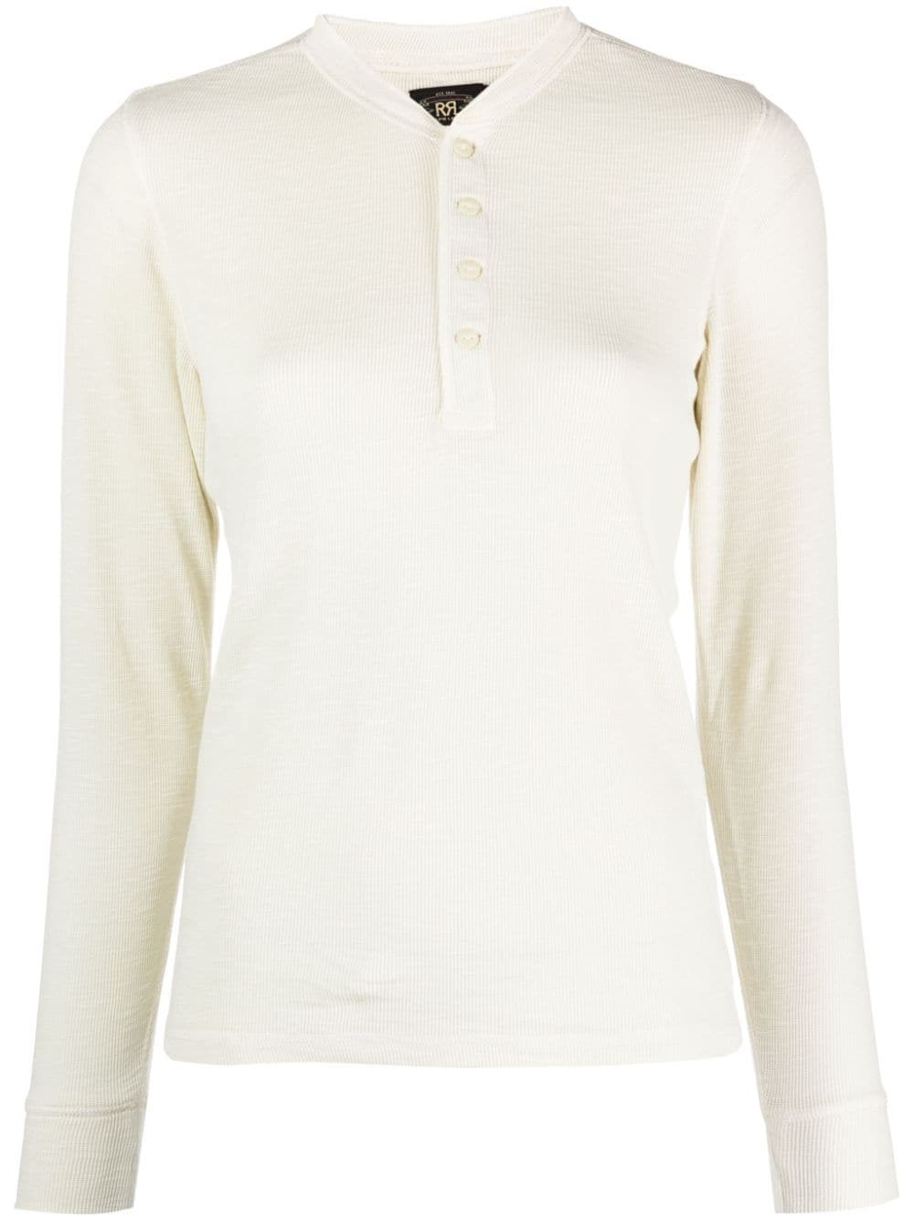 Ralph Lauren RRL Henley button-placket jumper - Neutrals | Farfetch Global