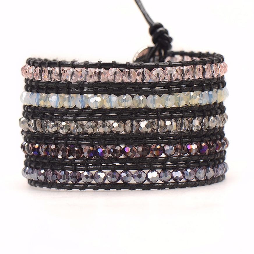 Ombre Mauve Crystals on Black | Victoria Emerson