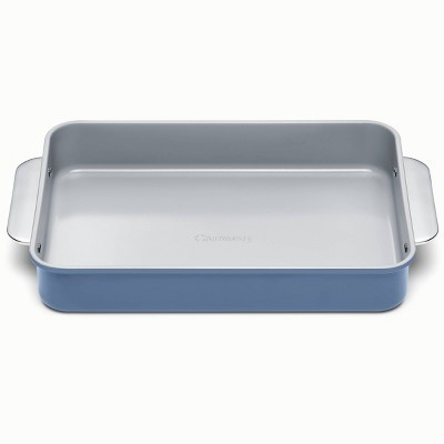Caraway Home 9.13' Nonstick Ceramic Rectangle Pan Slate: Aluminized Steel, Hand Wash, Baking Pan, 1 Year Warranty | Target