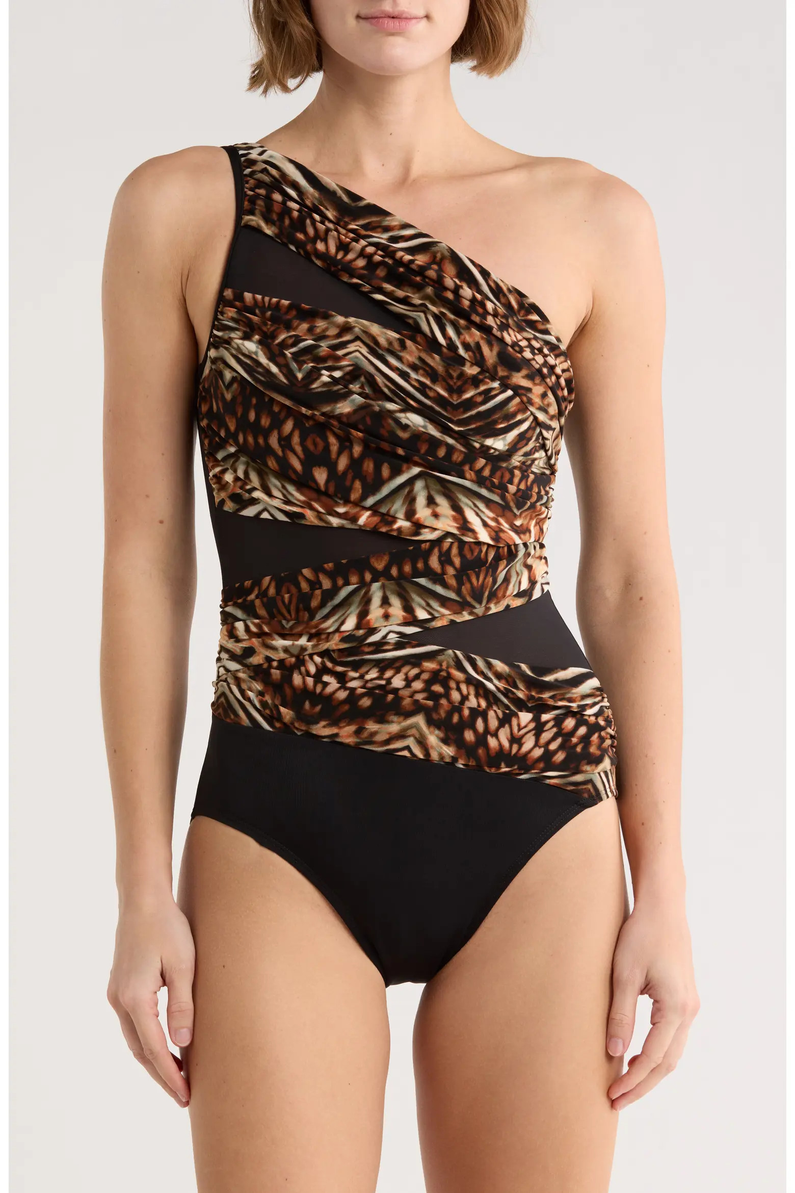 Jena Tigress One-Shoulder One-Piece Swimsuit (Women) | Nordstromrack | Nordstrom Rack
