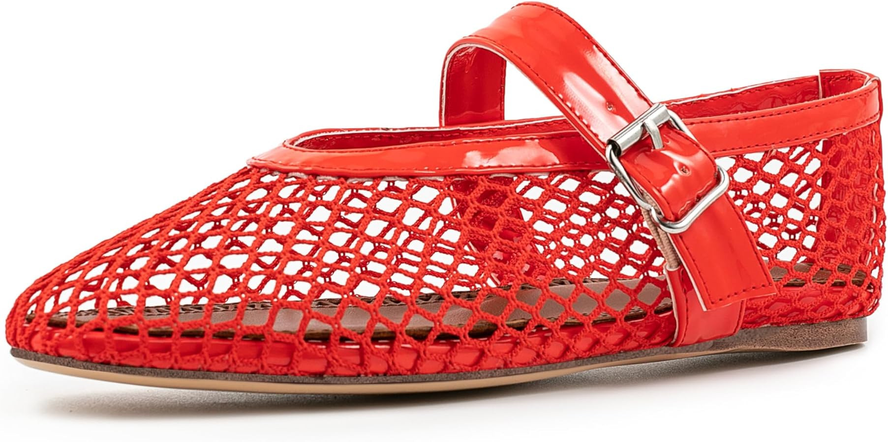 ZJWBB Mesh Ballet Flats for Women's, Mary Janes Flats Metal Buckle Strap Mesh Perforated Mary Jan... | Amazon (CA)