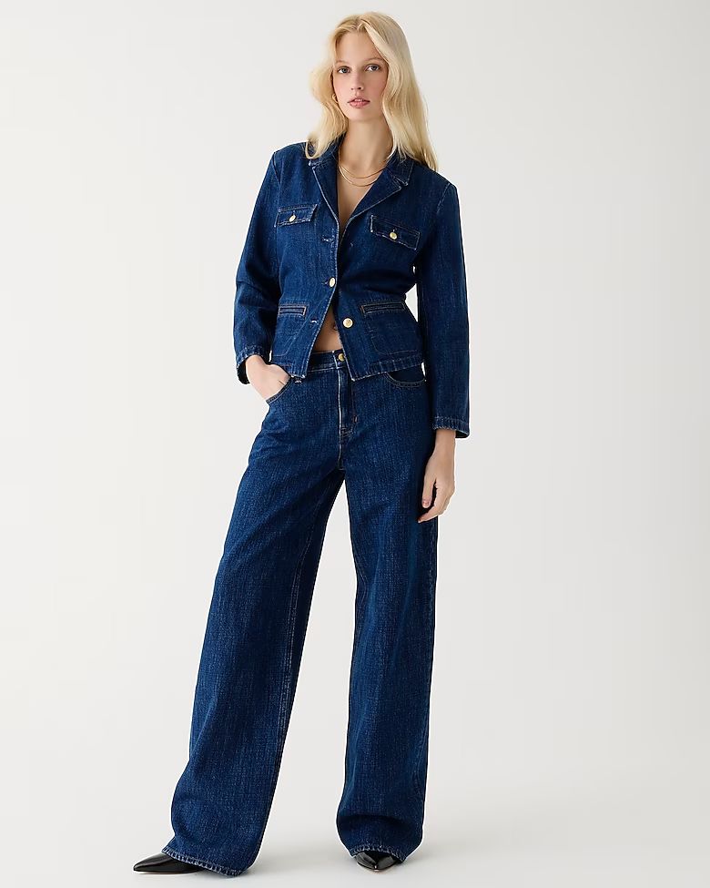 Lower-rise wide-leg jean in Regina wash | J.Crew US