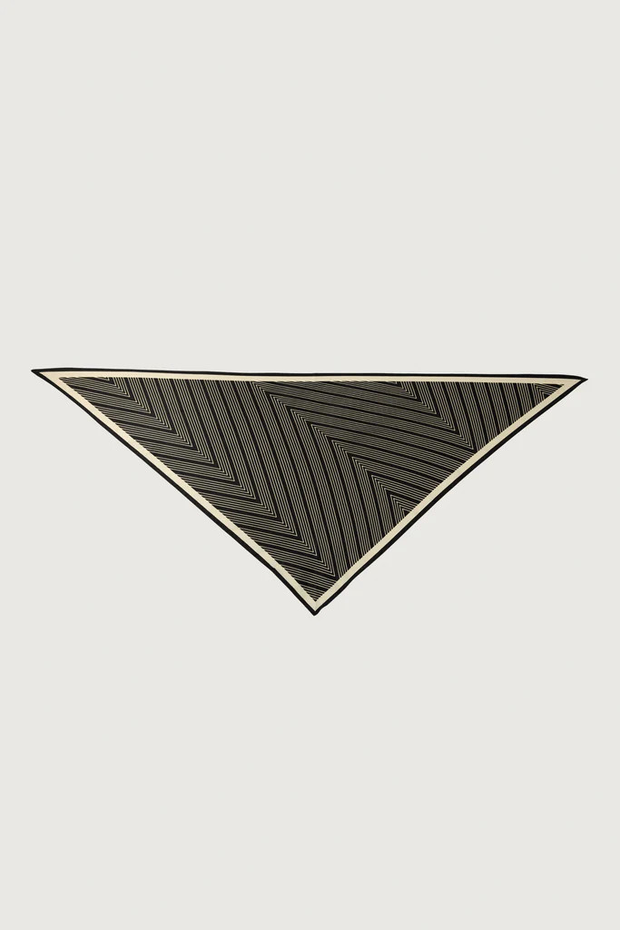 MONOCHROME ZIGZAG SCARF | OAK + FORT