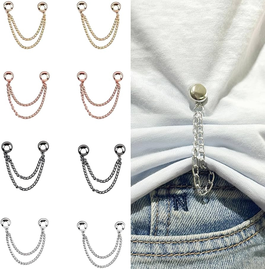 8PCS Magnetic Clothing Clips - Multi-Function Magnetic Buttons with Chain, Strong Magnet Pin for ... | Amazon (US)