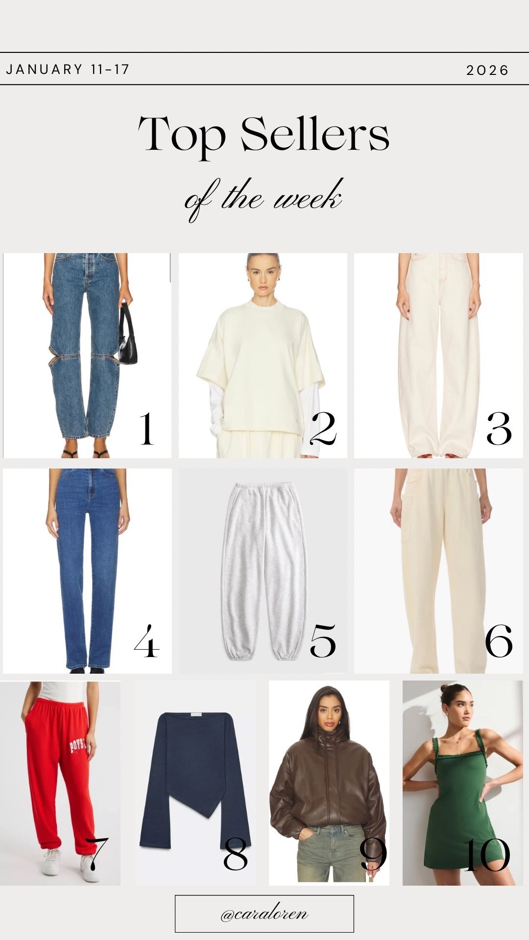 Last week’s best sellers!