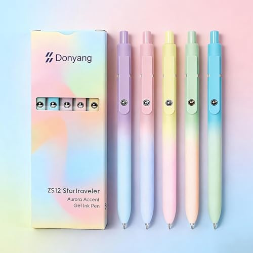 Easter Basket Essentials, Easter Basket Stuffers, 5PCS 0.7mm Gel Pens Black Ink Fine Point Pens W... | Amazon (US)