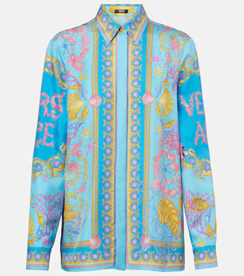 Underwater Barocco silk twill shirt | Mytheresa (US/CA)