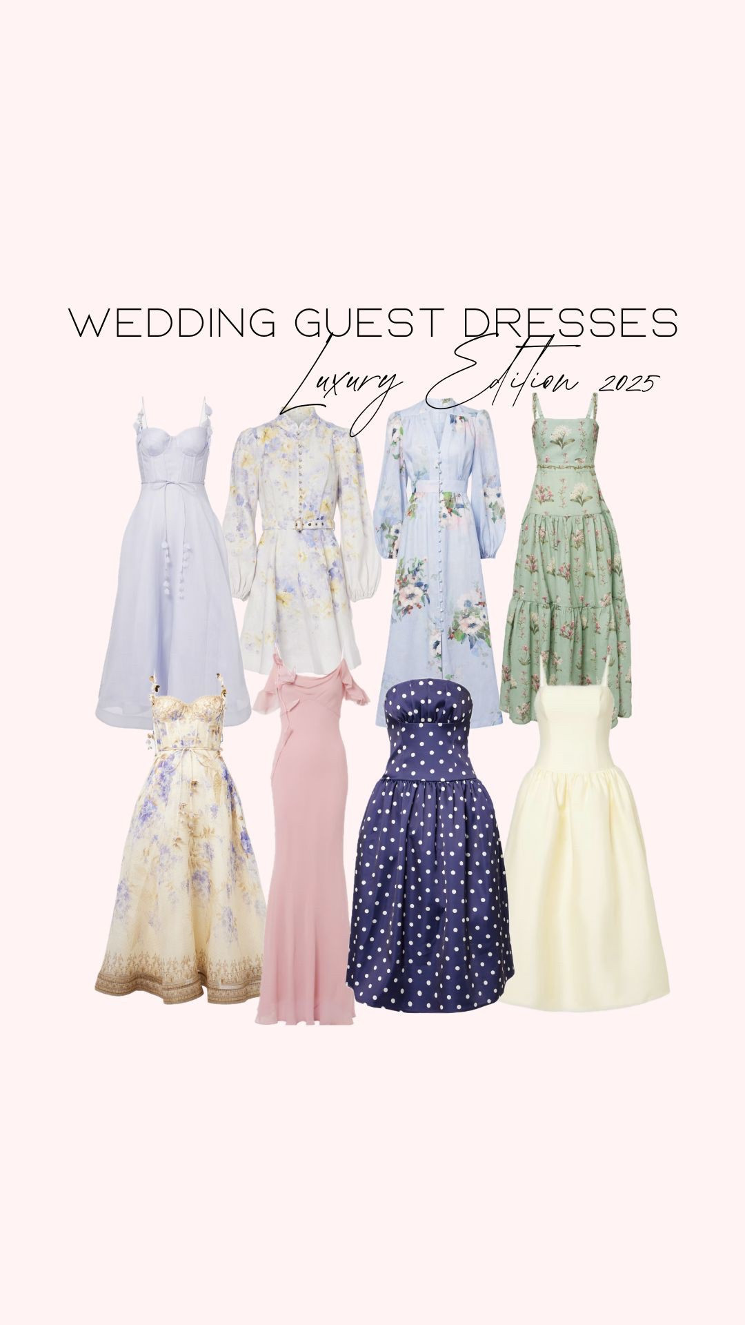 From delicate dots to soft florals and flowing fabrics - these designer wedding guest dresses are made for unforgettable celebrations. Featuring Zimmermann, Self-Portrait, Agua Bendita & more… this edit is pure main character energy.
📍Perfect for destination weddings, garden parties & elegant soirées.
Tap to shop the dreamiest guest looks.

#LTKkleider #LTKluxury #LTKwedding