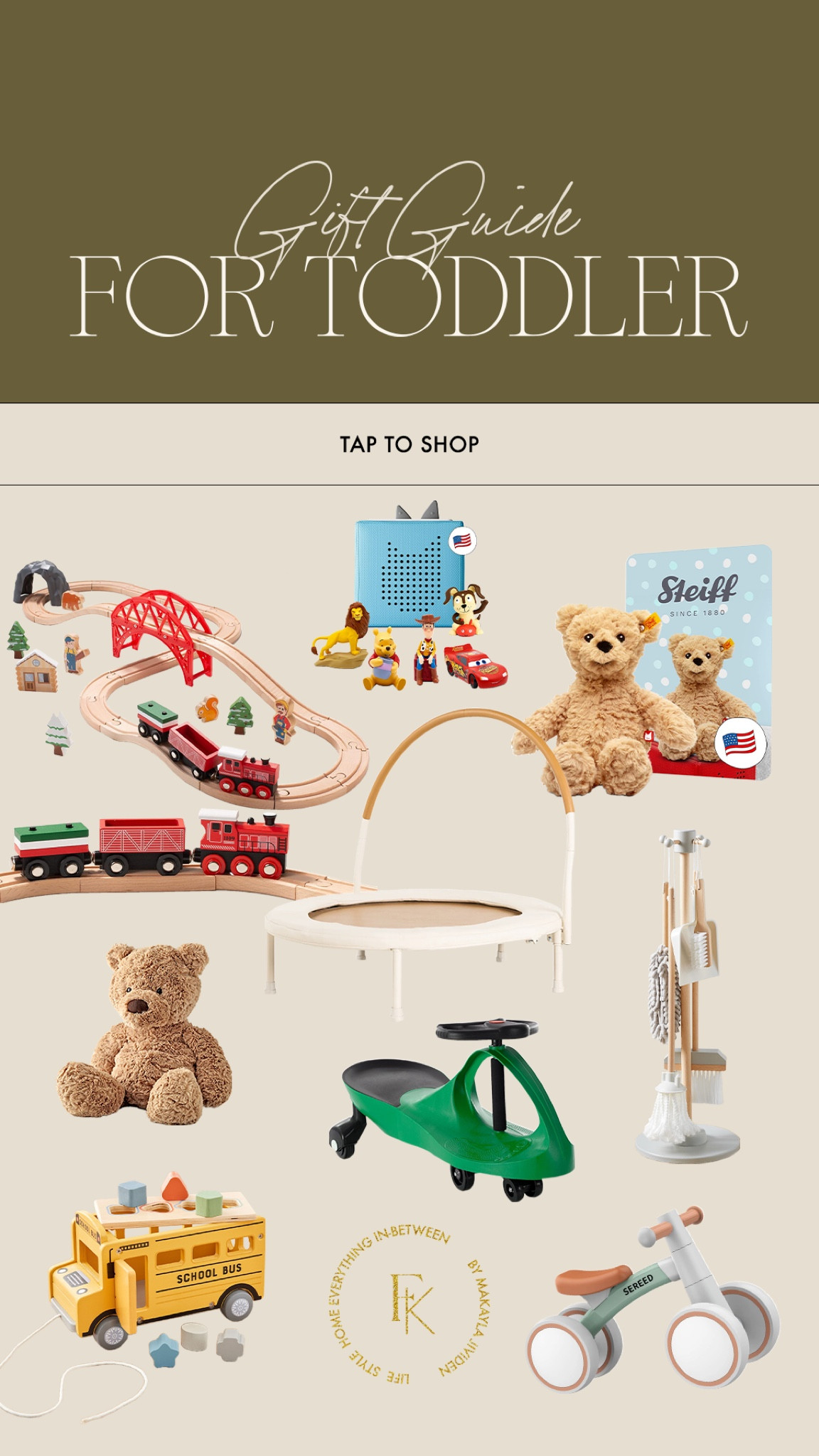 Holiday gift guide: for toddler 🥰 his tonie box is a huge favorite in our house!!! We have two, one in the playroom and one in the nursery. Love the stuffed animal tonies, too! Great gift idea for kids with the box already!

Toddler gift ideas, toddler favorites, toddler gifts, gift guides, 2.5 year old, two year old 

#LTKHoliday #LTKGiftGuide #LTKkids