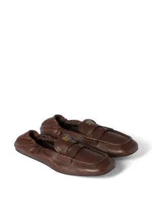 embossed-logo loafers | Farfetch Global