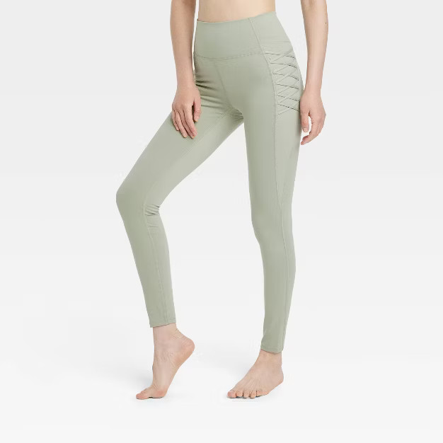Women's Brushed Sculpt Corded High-Rise Leggings - All in Motion™ | Target