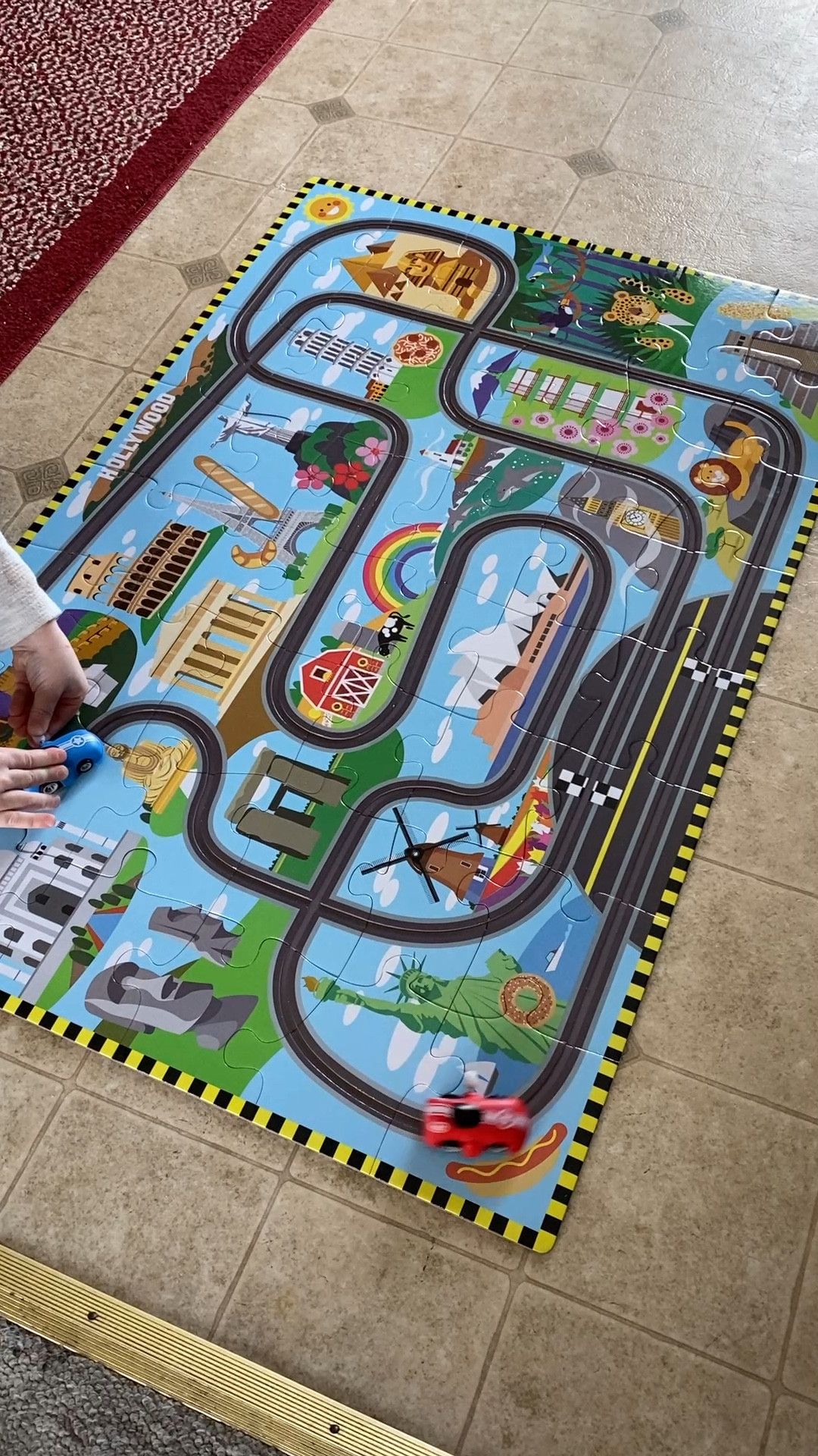 Great gift alert! This floor puzzle comes with two wind-up vehicles that move through the track once the puzzle is put together. Great for ages 4+

Kid gift

#LTKGiftGuide #LTKKids