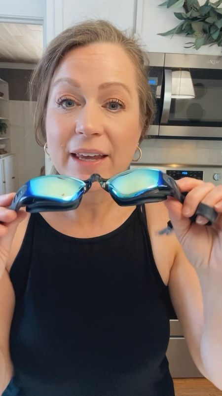 Best goggles are on sale!
They have a great deal around the eye area so water doesn’t leak in and they don’t fog, panoramic and super clear 180 degree clear view, and the strap has a one-click clasp- to take on and off easily without pulling hair. 

Fits men, women and youth. 

#LTKSwim #LTKSeasonal #LTKVideo
