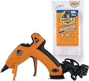 Gorilla Dual Temp Mini Hot Glue Gun Kit with 30 Hot Glue Sticks | Amazon (US)