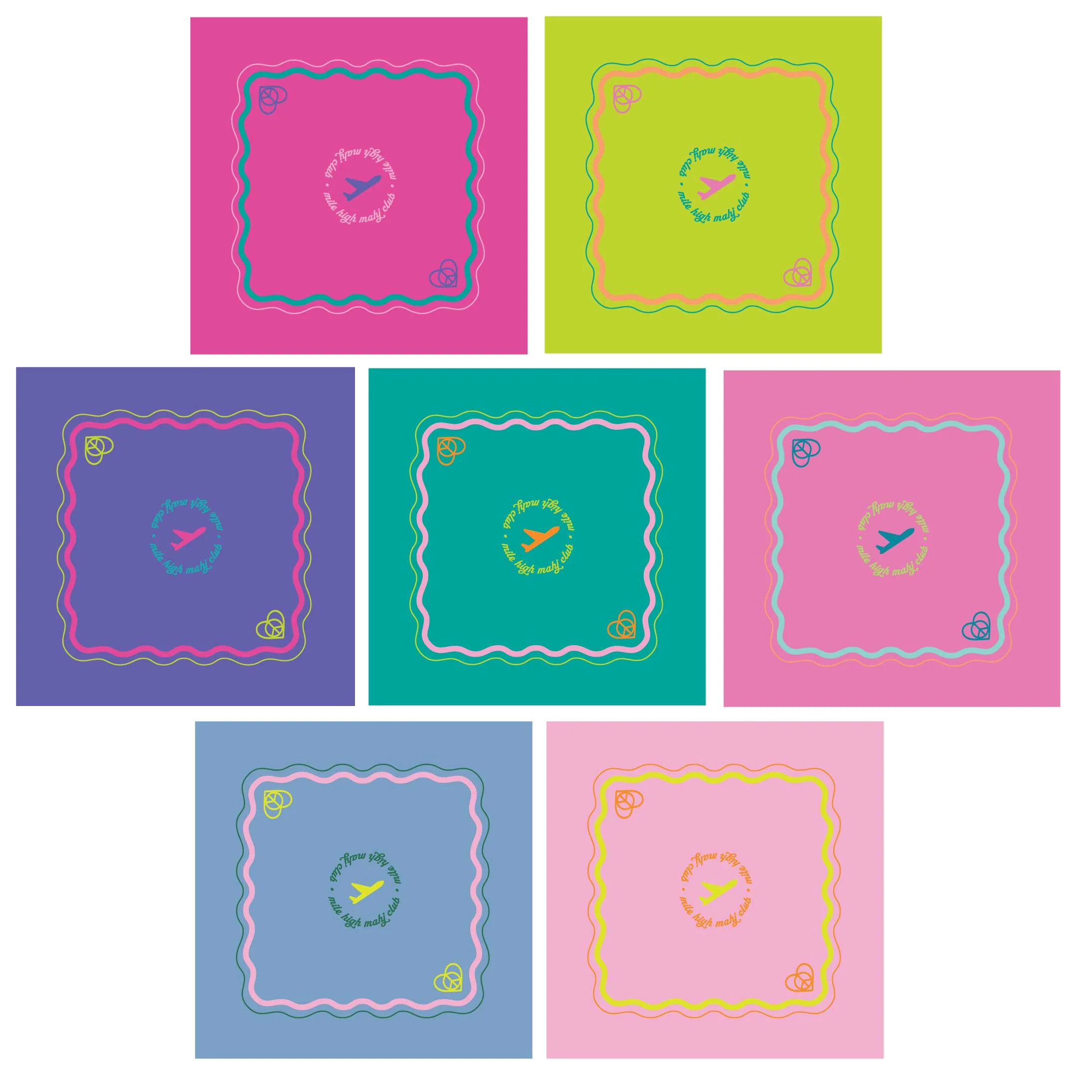 Mile High Mahj Club Travel Mats | Peace Love Mahjong