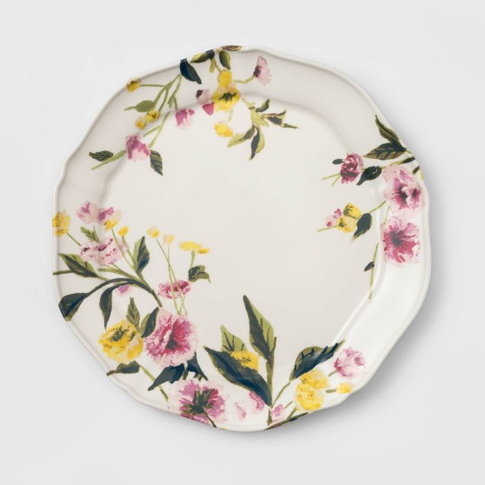 11" Melamine Floral Dining Plate - Threshold™ | Target