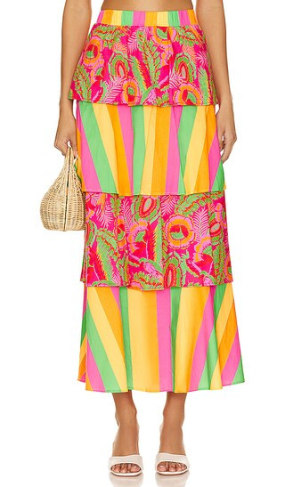 Full Swing Skirt in Neon Stripe | Revolve Clothing (Global)