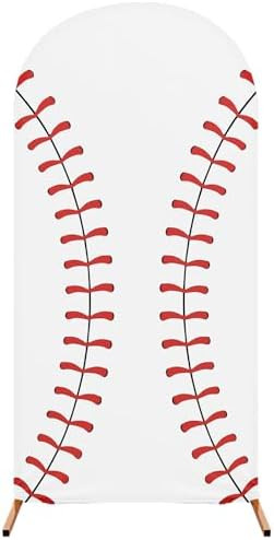7.2 ft Baseball Party Arch Backdrop Cover Baseball Theme Arch Spandex Stretch Backdrop Stand Cove... | Amazon (US)