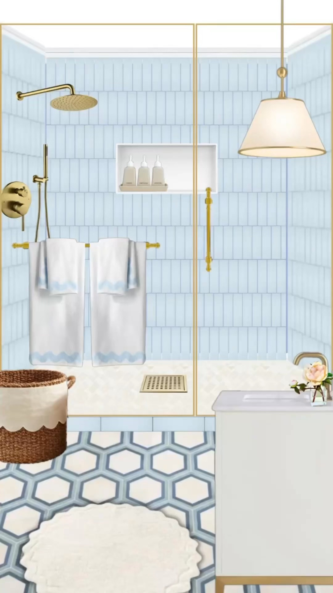 I call this bathroom design end of summer blues

#LTKdayinmylife #LTKHome #LTKSaleAlert