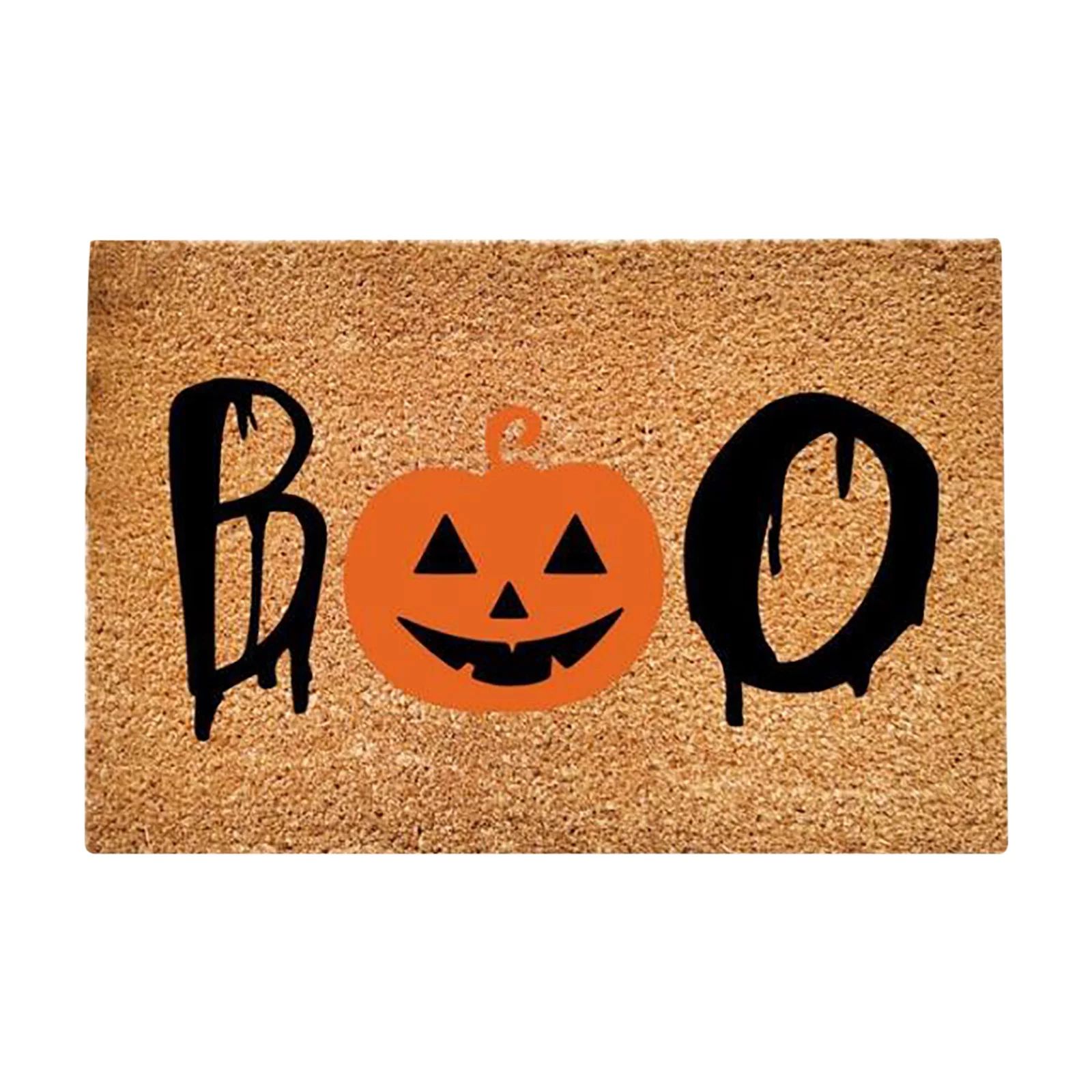 Aimik Halloween Doormat Welcome Mat BOO Doormat Halloween Decor Rubber Non Slip Backing Funny Doo... | Walmart (US)