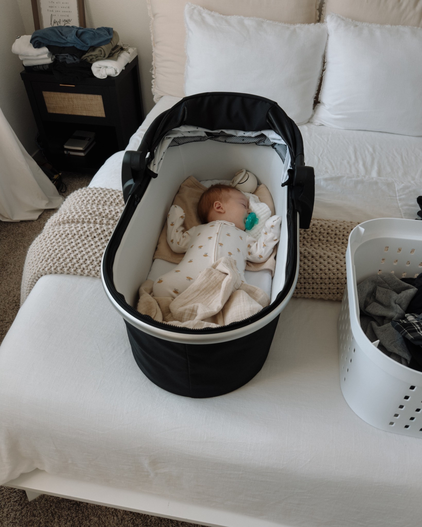 One of my favorite mom hacks✨
Baby girl fell asleep in her Mockingbird bassinet attachment on our walk, and I was able to detach it and set it right in the bed while I folded laundry - no wake ups, no stress!  I might even sneak in a shower 😌🤫

// mockingbird stroller // stroller bassinet // newborn bassinet // baby sleep // nap time essentials // baby gear // baby must have // newborn essentials // 

#LTKmomlife #LTKdayinmylife #LTKmorningroutine