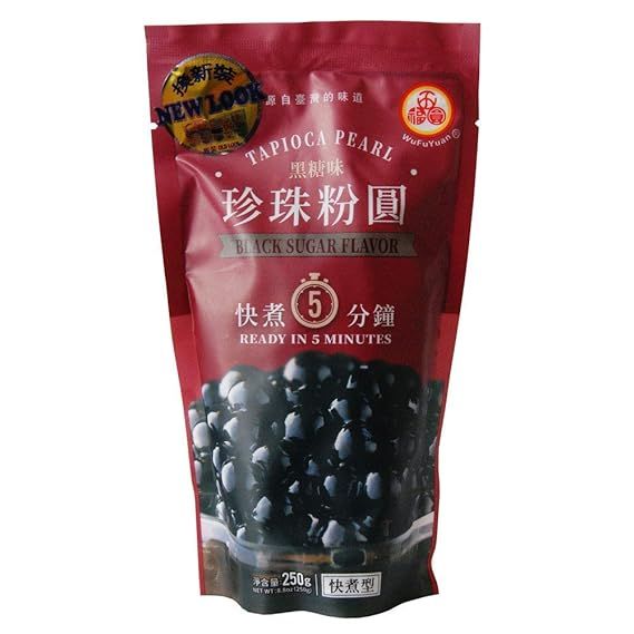 Tapioca Pearl - Black Sugar Flavor (Ready in 5 Minutes) 8.8oz(250g) | Amazon (US)