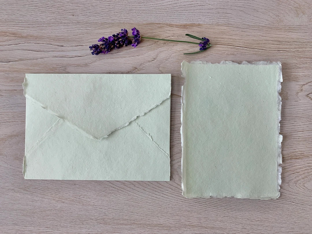 SAGE GREEN A6 Cotton Handmade Envelopes A6 Cotton Rag Paper - Etsy | Etsy (US)