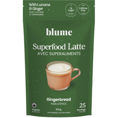 Blume Superfood Gingerbread Latte Mix | Well.ca