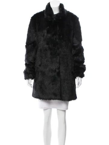 Calvin Klein Faux Fur Short Coat | The Real Real, Inc.