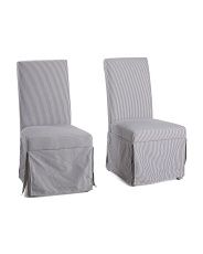 Set Of 2 Adalynn Slip Cover Chairs | TJ Maxx