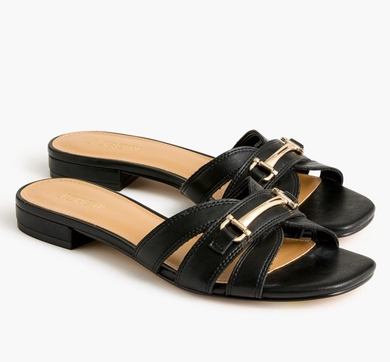 Elegant slide sandals - in ivory, camel, and black! 

#LTKSeasonal #LTKSaleAlert