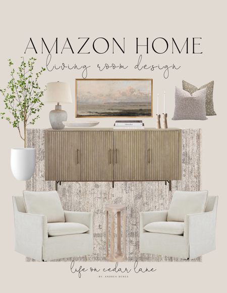 Fresh living room inspiration! Loving these accent chairs, and how pretty is this console tabel?! #founditonamazon

#LTKfindsunder100 #LTKsalealert #LTKhome