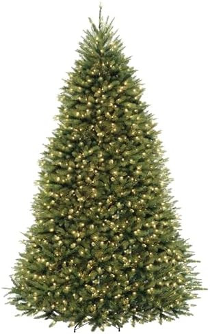 National Tree Company 9 ft Pre-Lit Dunhill Fir Artificial Christmas Tree, 900 LED Lights, 4,026 T... | Amazon (US)